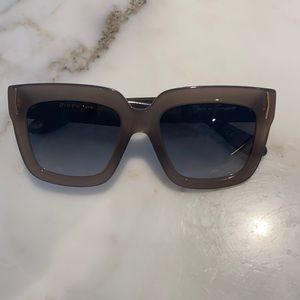 GIVENCHY gray/silver sunglasses oversized w/ box